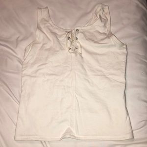 I am selling a white tank top.